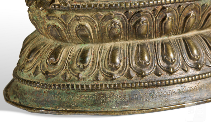 STATUE DE VAJRADHARA EN BRONZE  OUEST DU TIBET, XVE-XVIE SIÈCLE - 图6